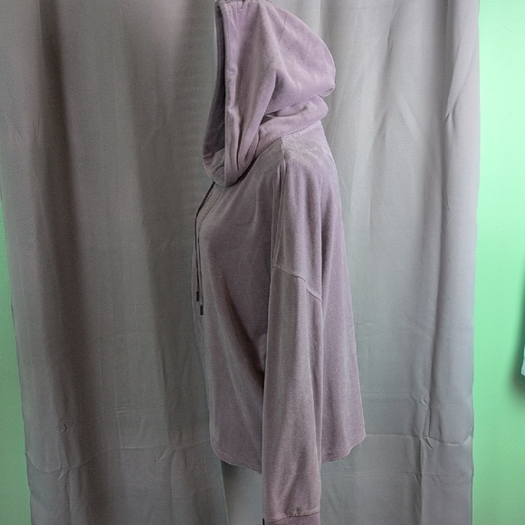 DKNY Purple Hooded Relaxed Sweatshirt - Picture 3 of 8